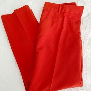 NWT NY&Co Crosby Slim Leg Stretch Orange Pants 14